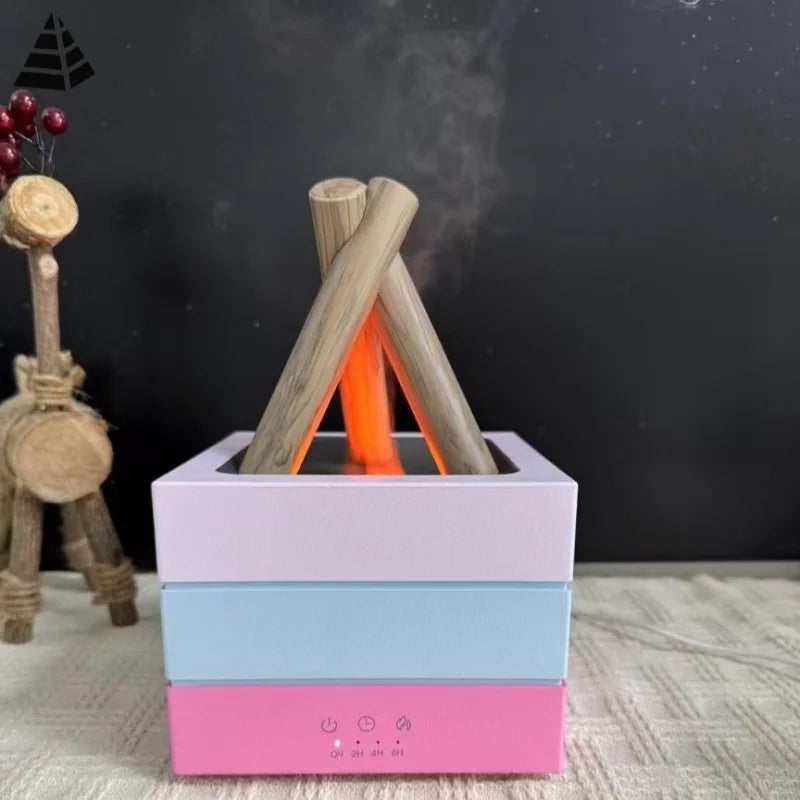 New Arrival USB Essential Oil Diffuser & Cool Mist Humidifier 2 in 1 Bonfire Aromatherapy Diffuser-9