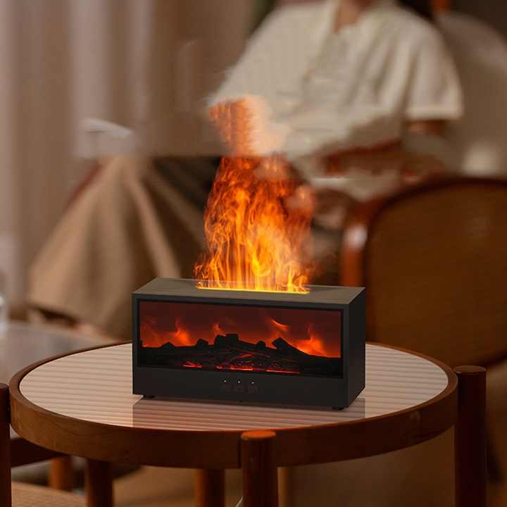 Cheminée diffuseur d'huiles essentielles effet flammes